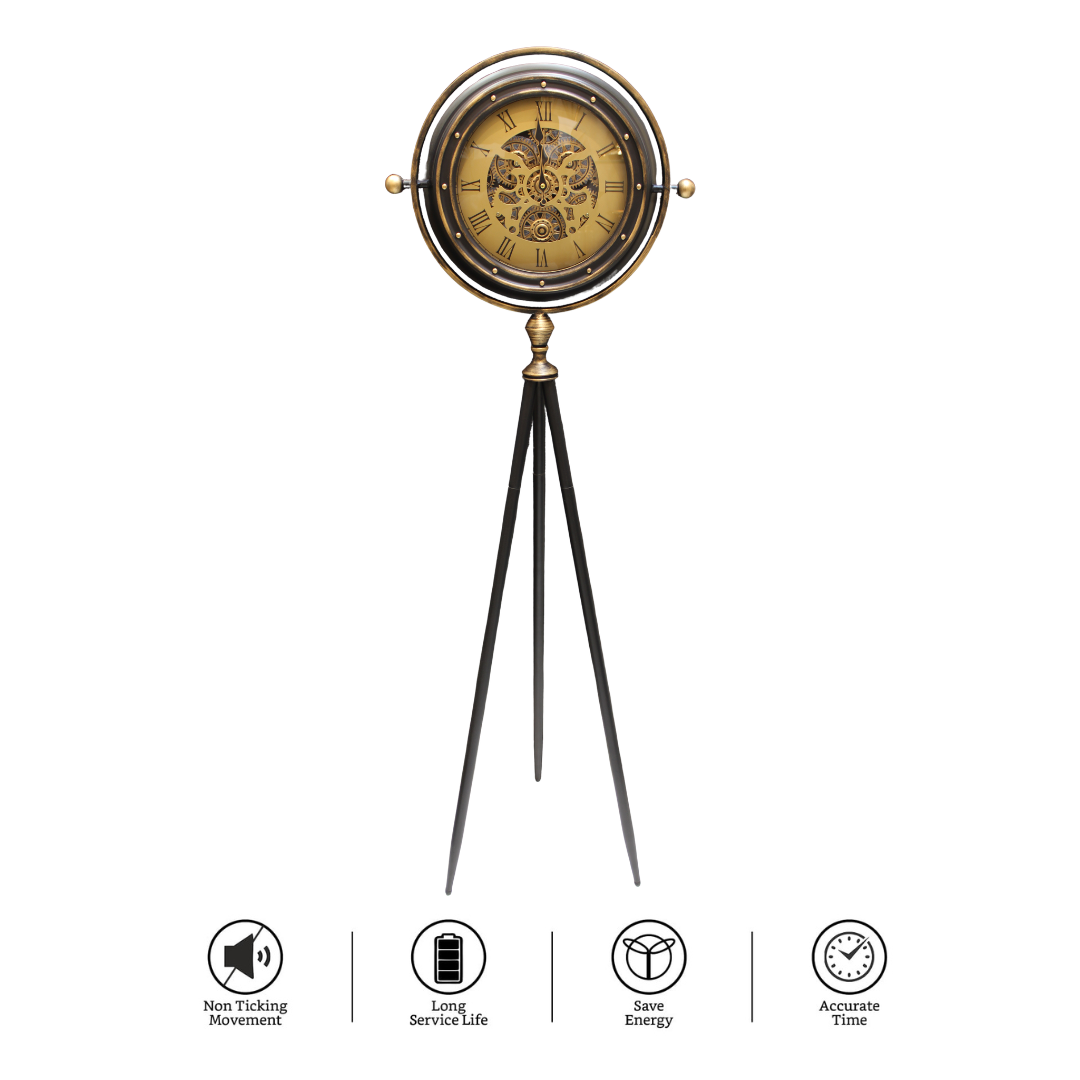 Antique Tripod Floor Clock