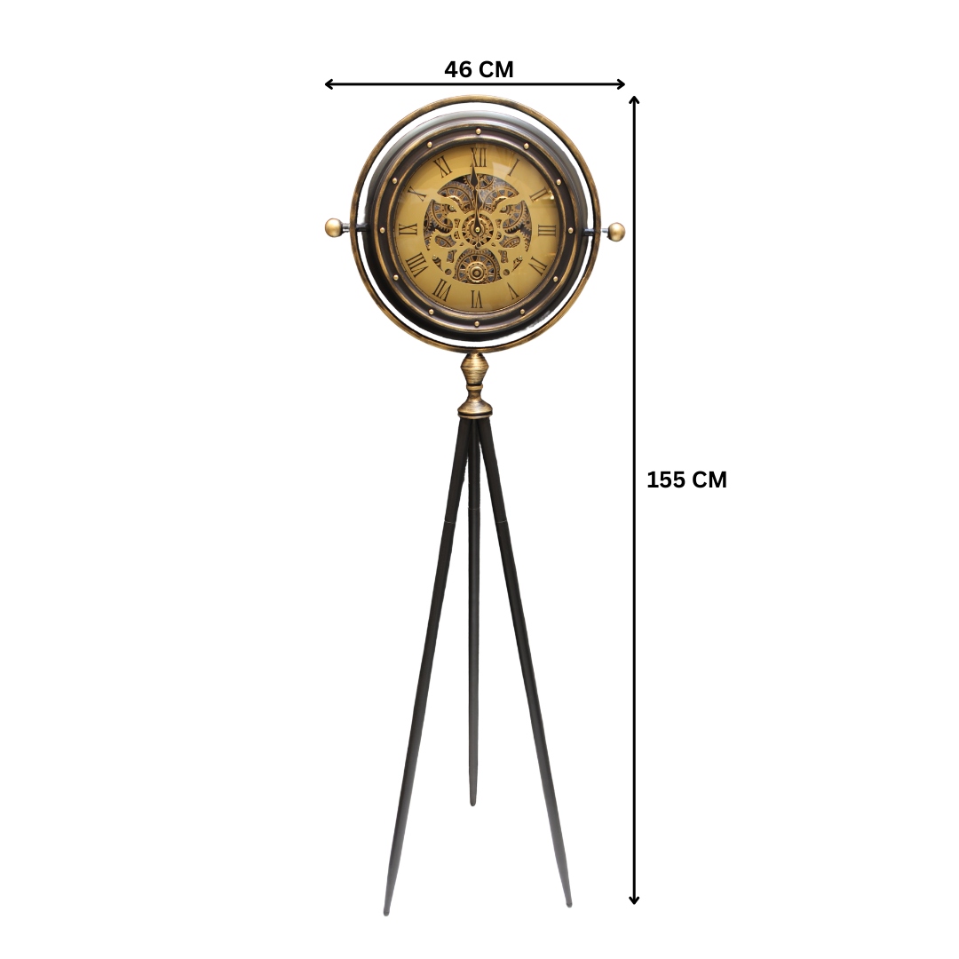 Antique Tripod Floor Clock