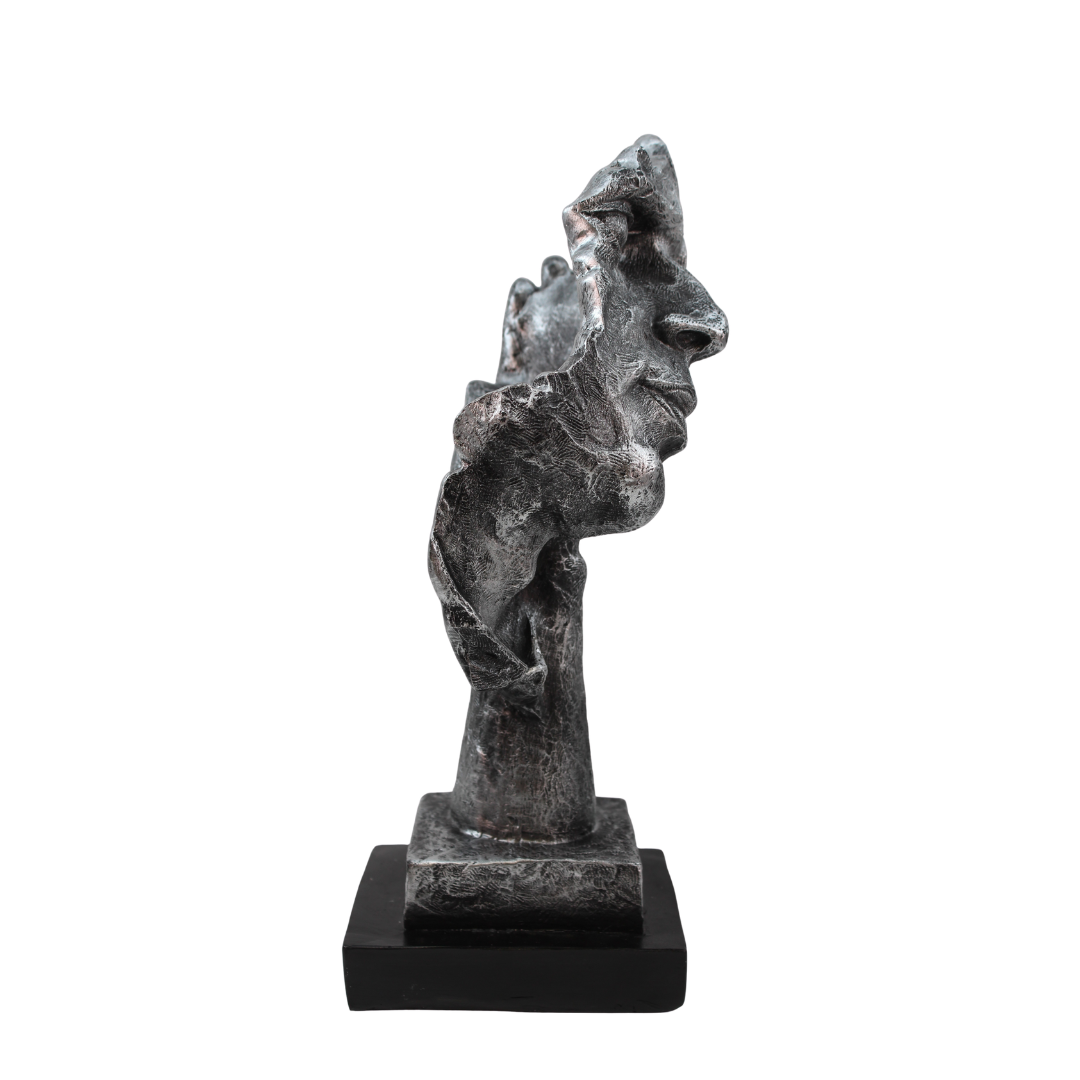 Modern Surrealist Face Sculpture Tabletop Organizer