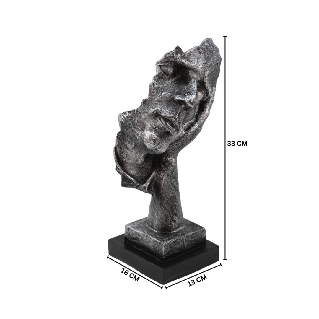 Modern Surrealist Face Sculpture Tabletop Organizer
