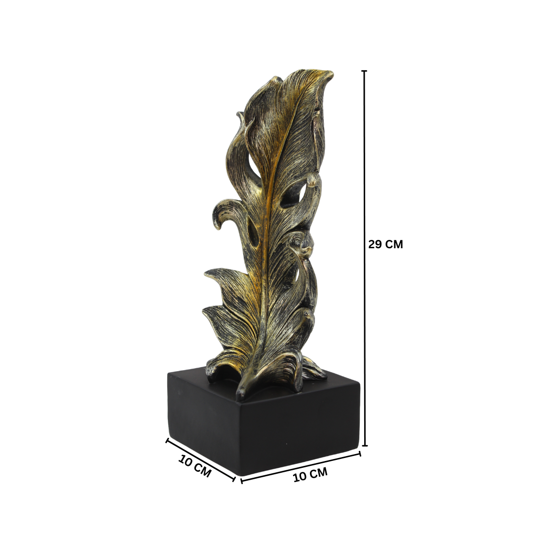 Feather Statue - Abstract Plume Tabletop Organizer