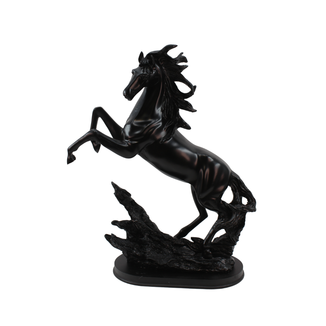 Majestic Rearing Horse Statue Tabletop Organizer