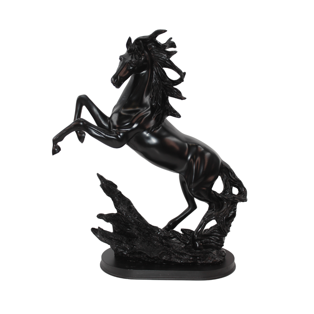 Majestic Rearing Horse Statue Tabletop Organizer