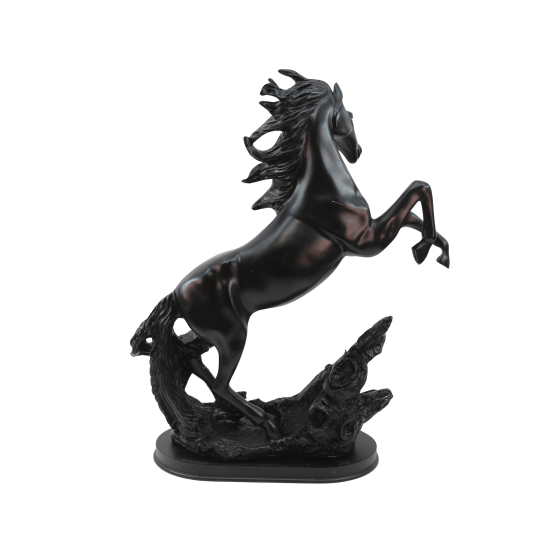 Majestic Rearing Horse Statue Tabletop Organizer
