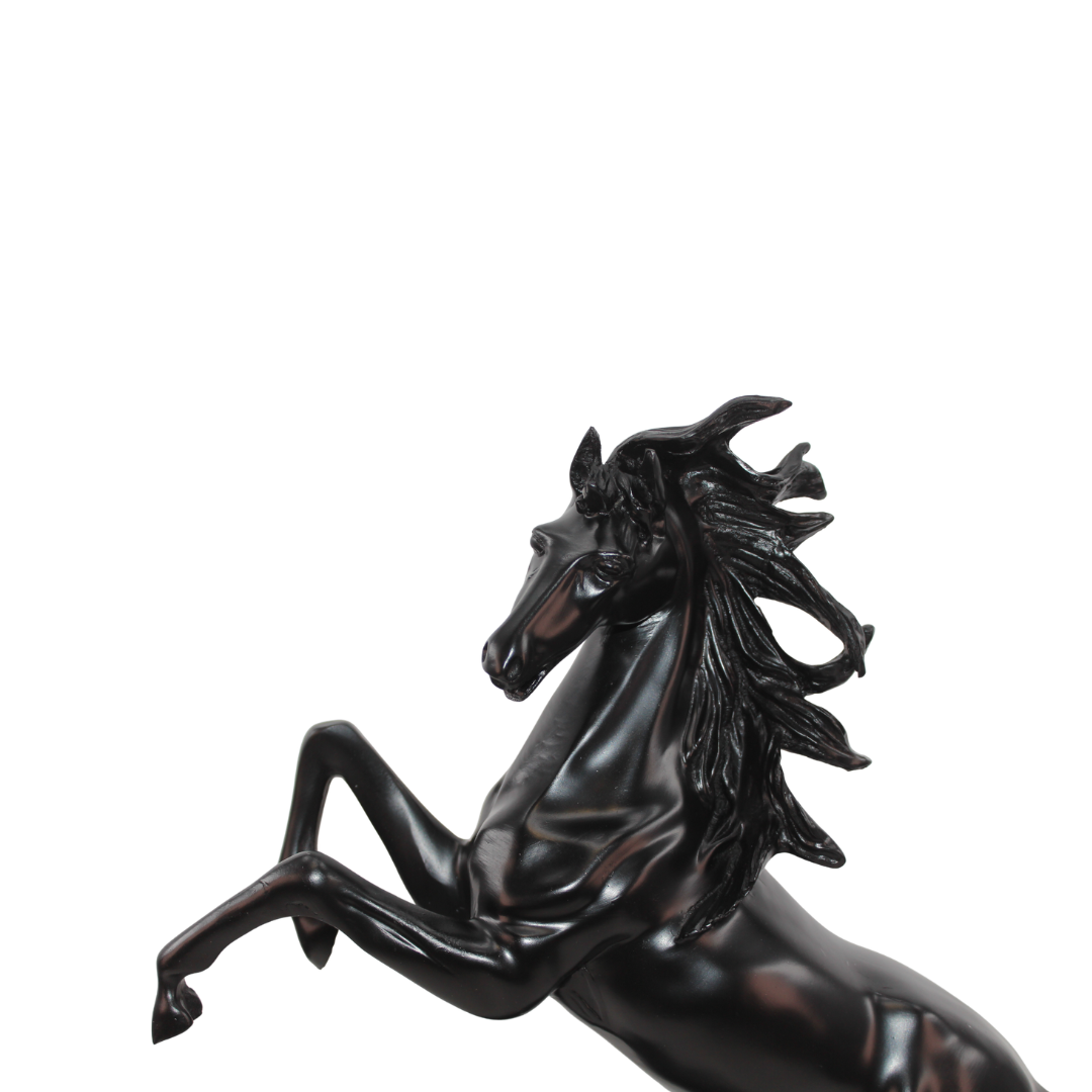 Majestic Rearing Horse Statue Tabletop Organizer