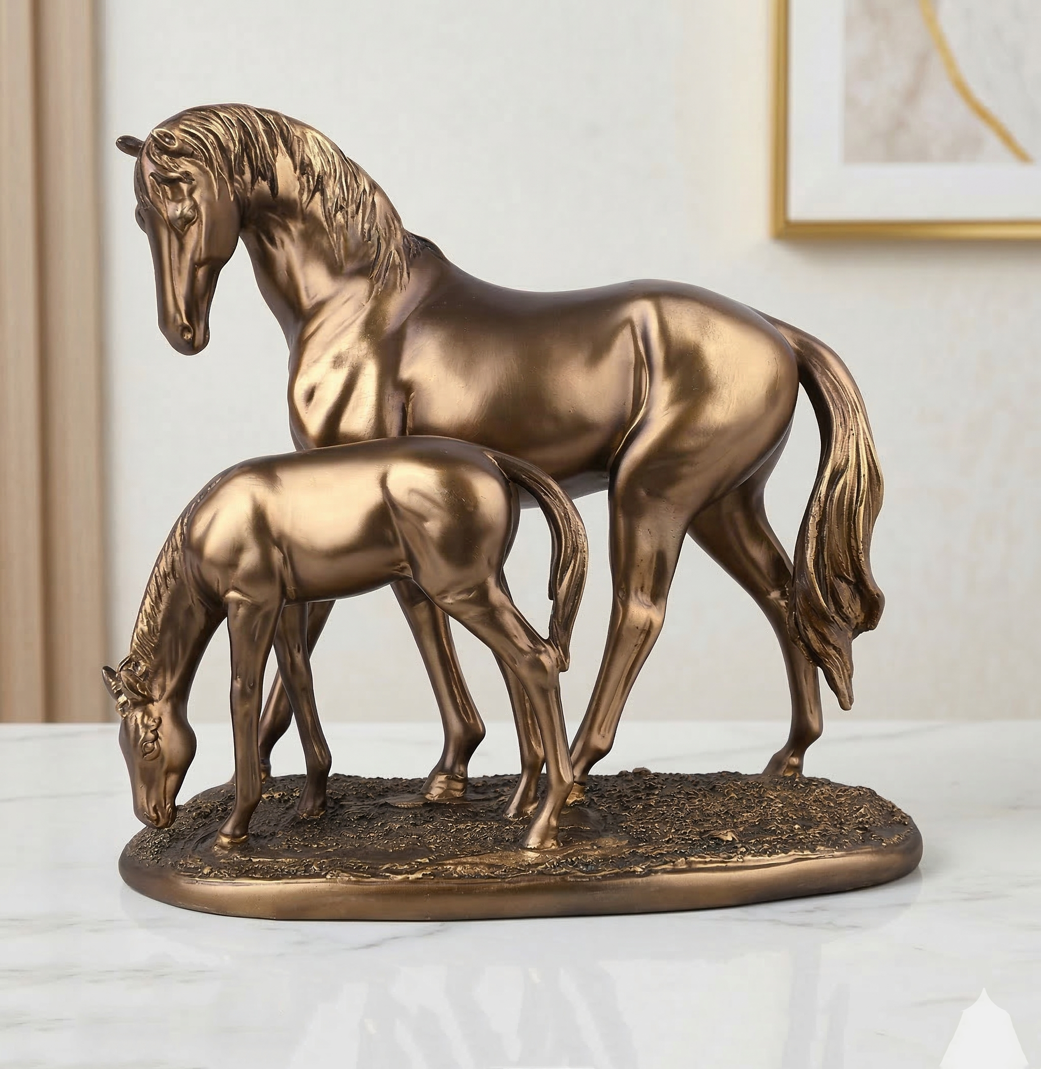 Horse Statue Creative Decorative Figurine for Fireplace  Tabletop Organizer