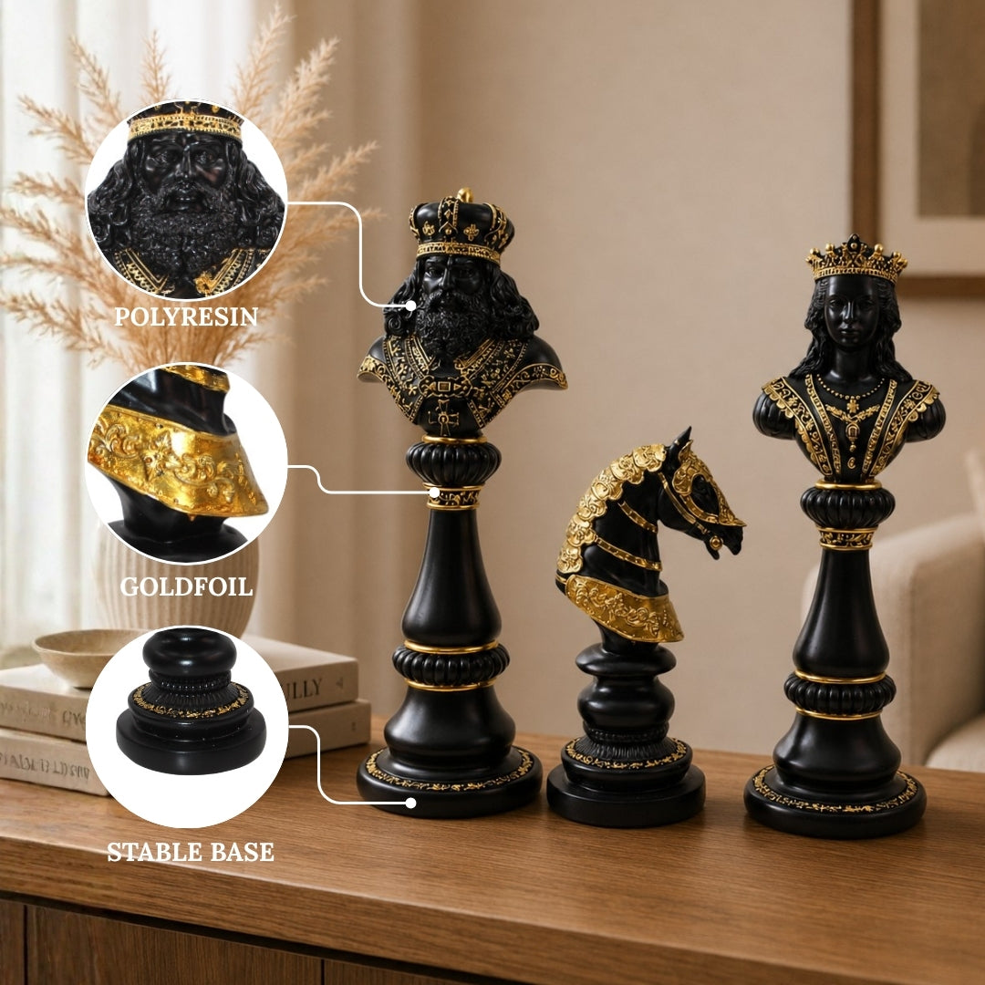 Luxury Chess Bust Sculpture