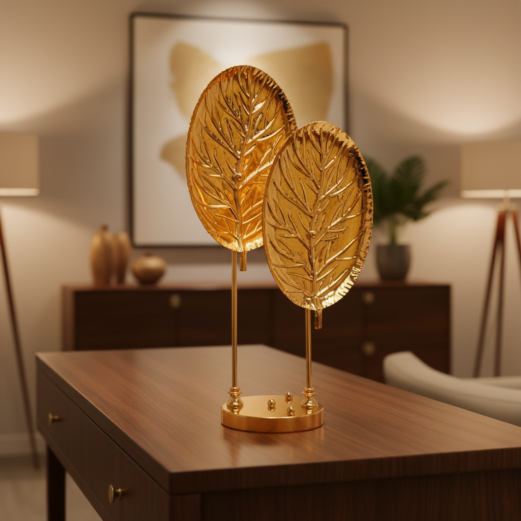Golden Leaf Table Decor