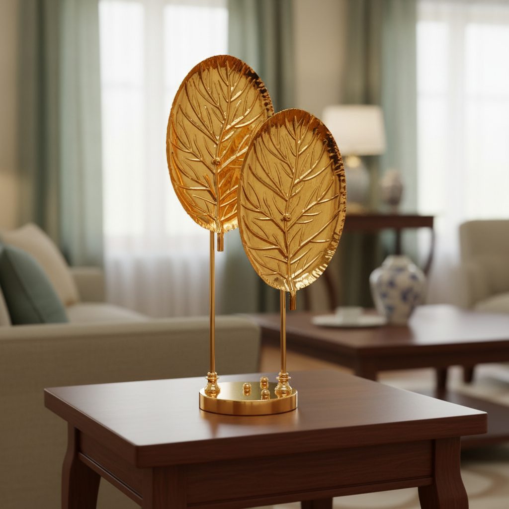 Golden Leaf Table Decor