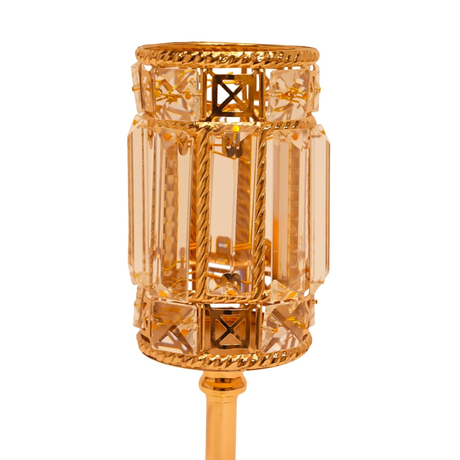 Crystal Barrel Pedestal Candle Stand