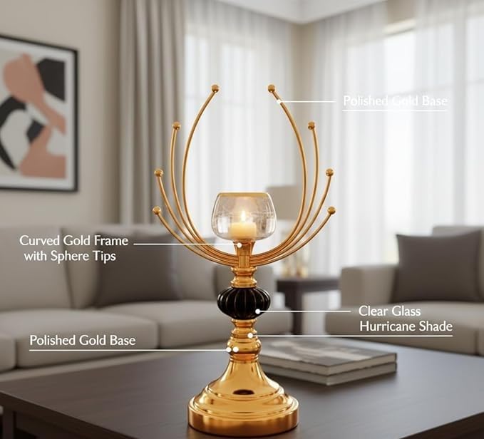 Modern Orbital Candle Holder