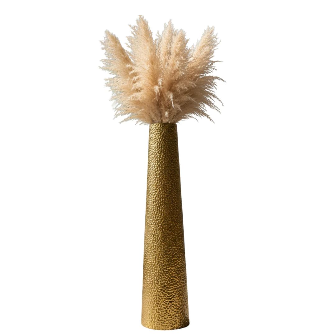 Majesty Hammered Metal Floor Vase