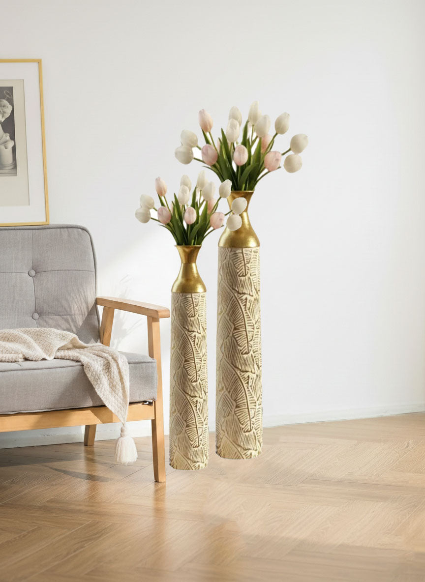 Embossed Decorative Floor Vase