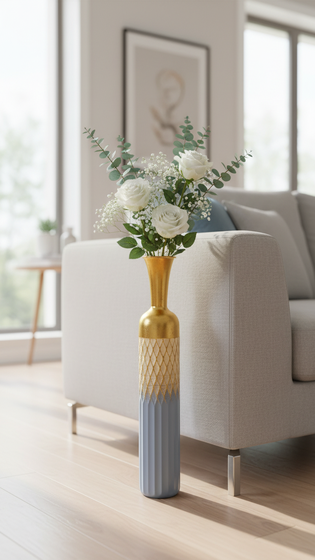 Metal Decorative Vases for Living Room