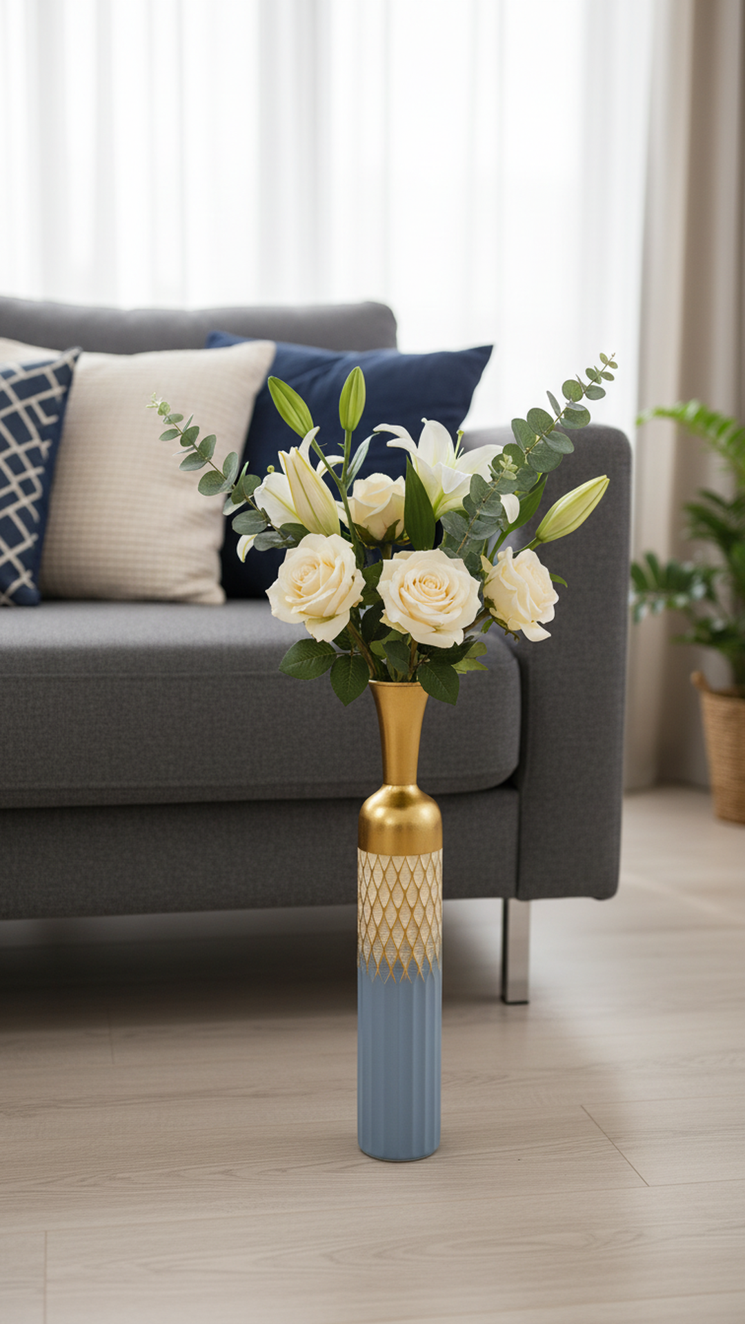 Metal Decorative Vases for Living Room