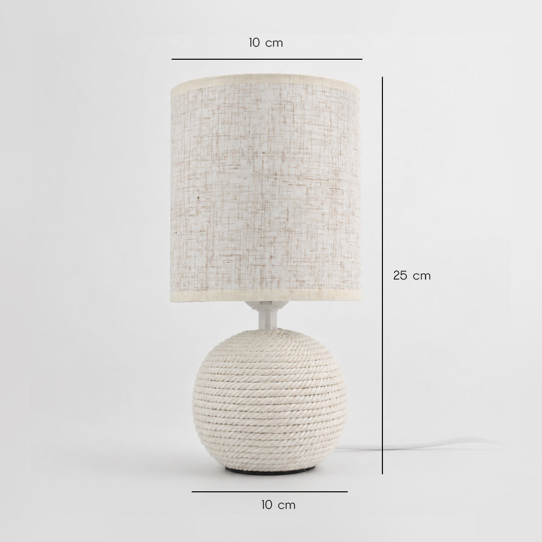 Small Table Lamp for Kids’ Room with Rope-Wrapped Design