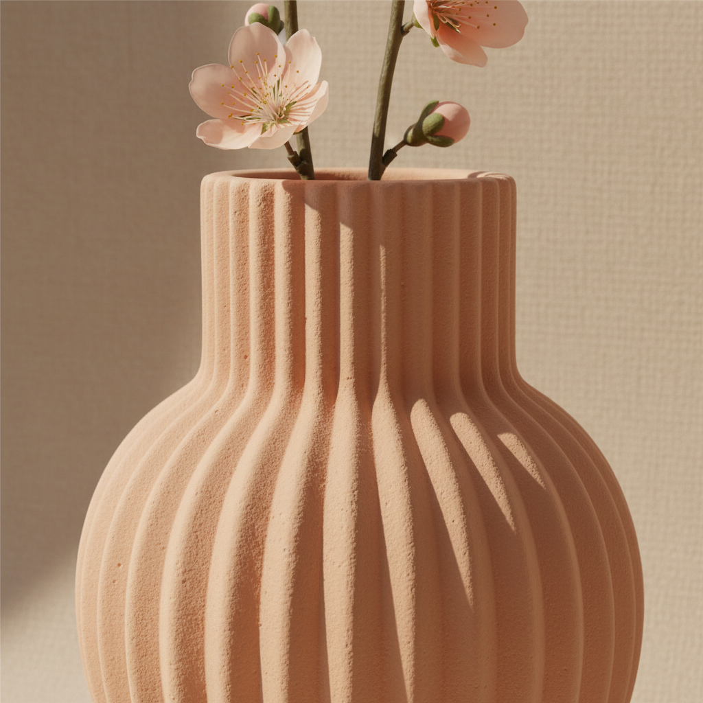 Sorelle Ribbed Ceramic Vase Collection