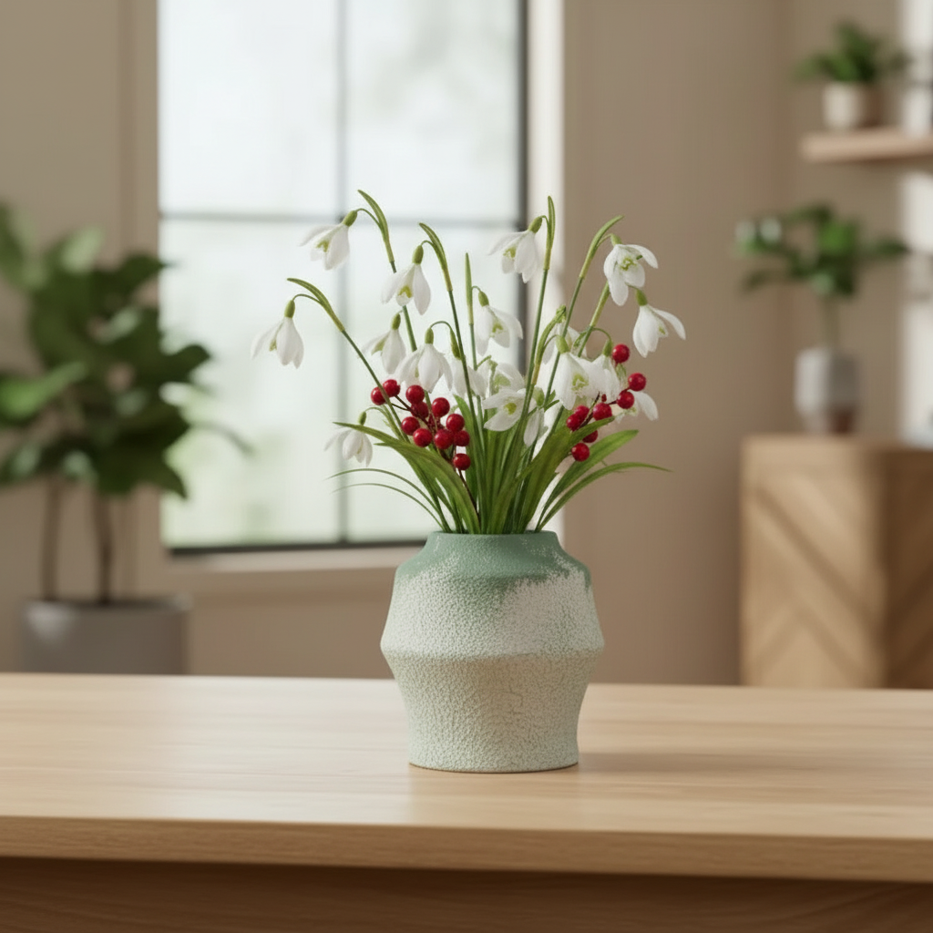 Modern Textured Ceramic Vase Set