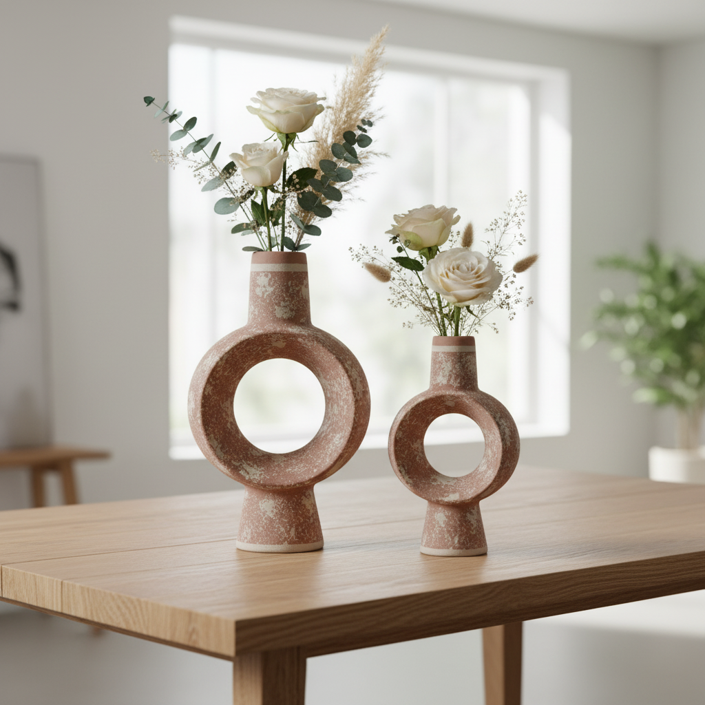 Modern Ceramic Vase Decor Set