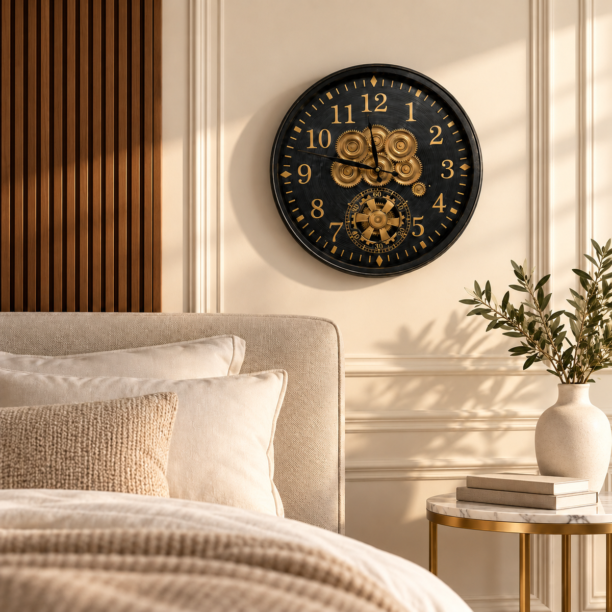 Industrial Gear Wall Clock – 45 cm Wide