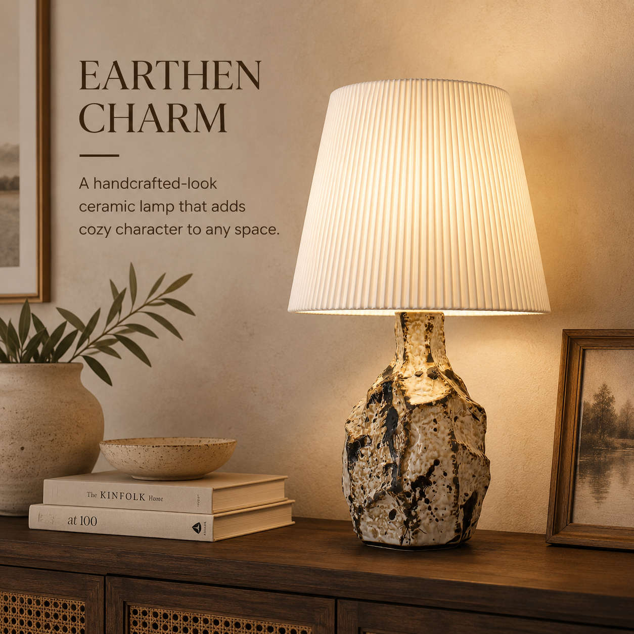 earthern charm table lamp