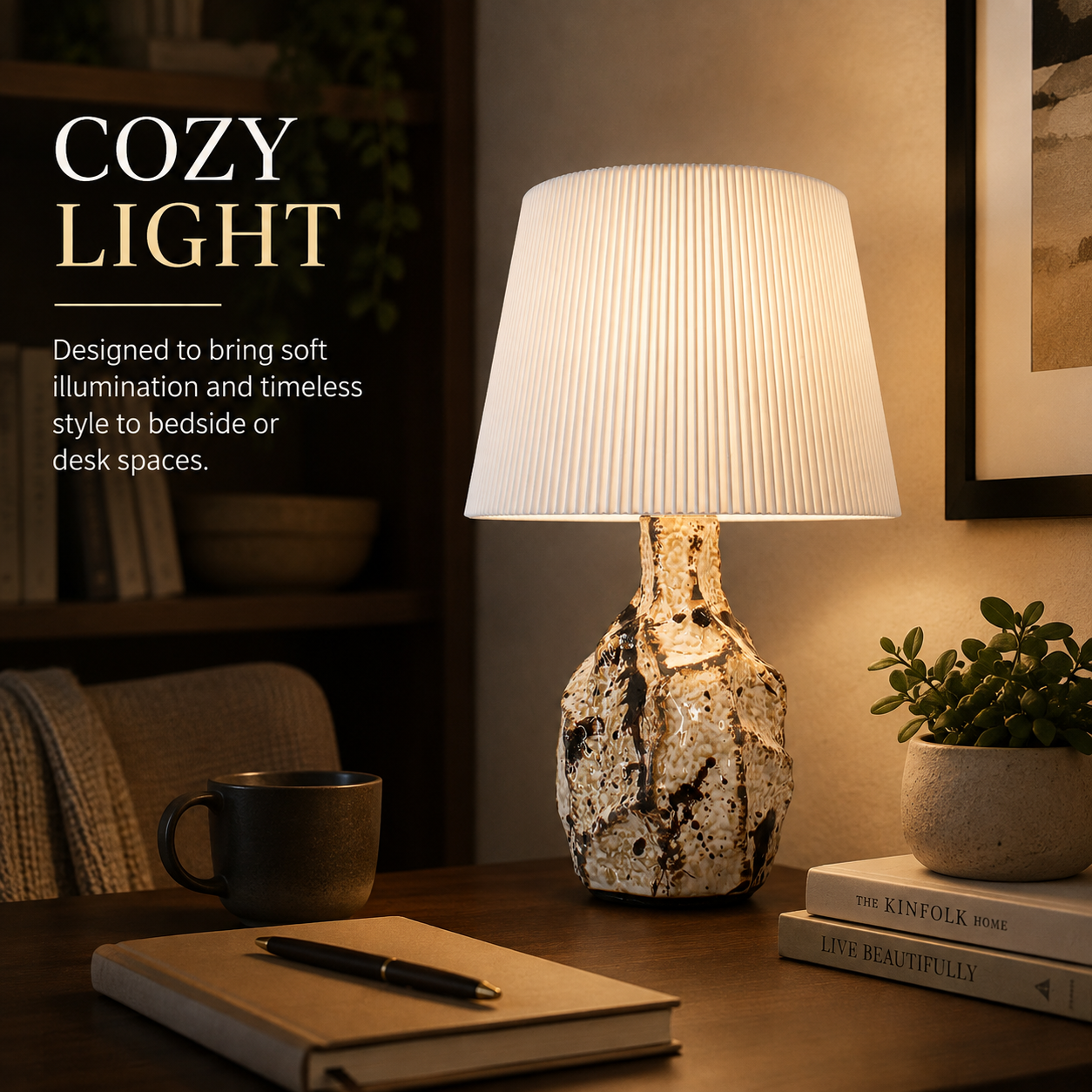 earthern charm table lamp