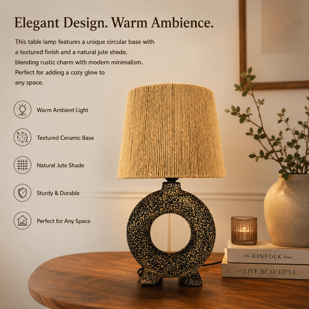 modern ring table lamp