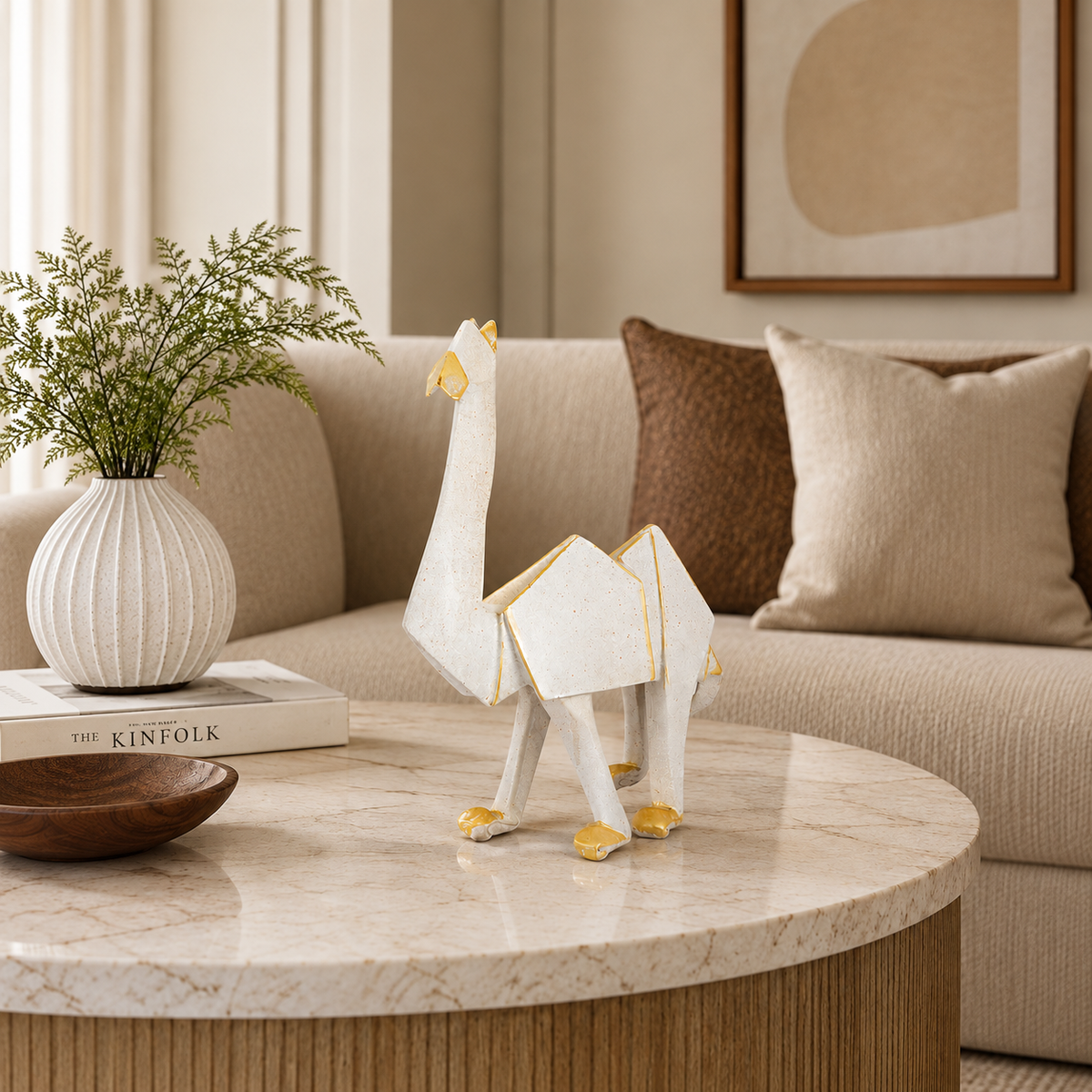 Tall Geometric Origami Camel