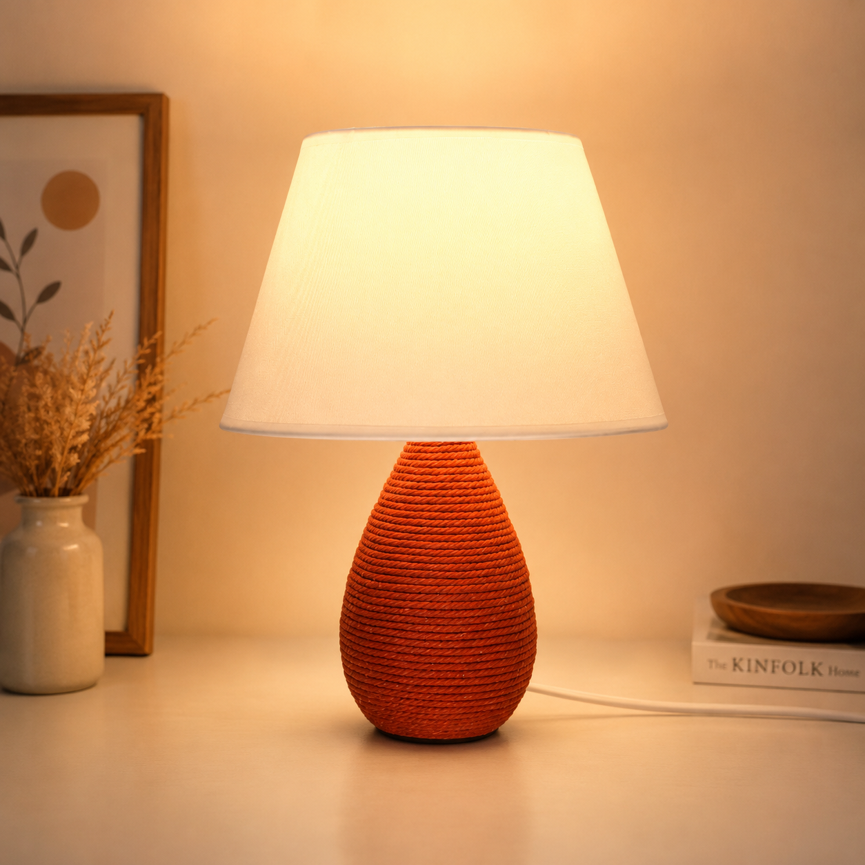 ROPE ORANGE LAMP