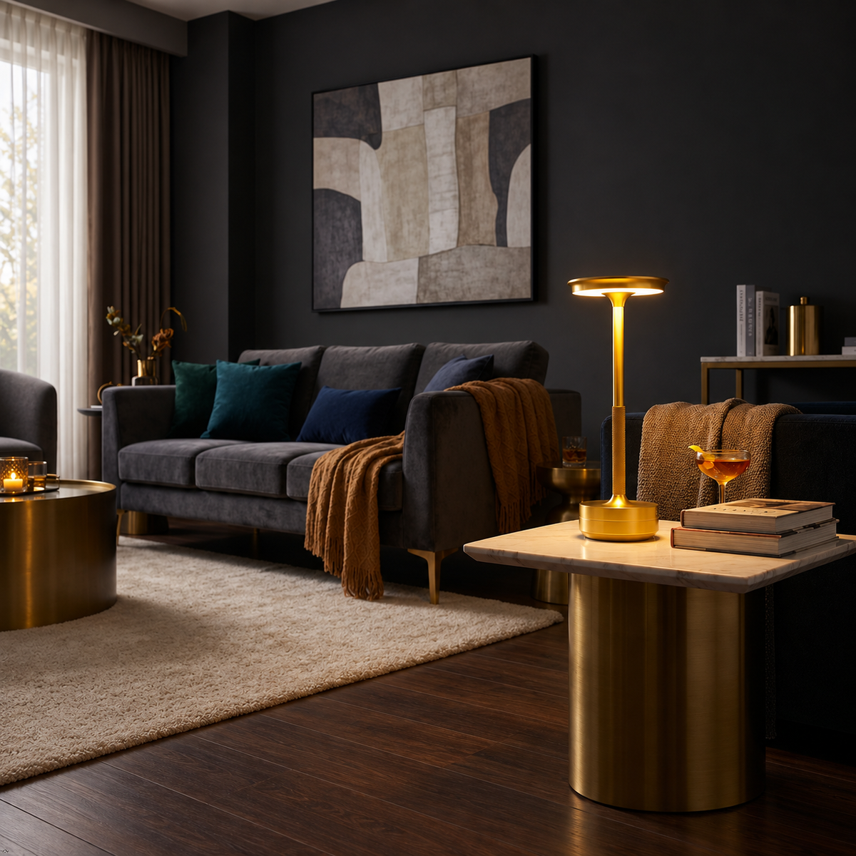 GLIDED TAP LAMP