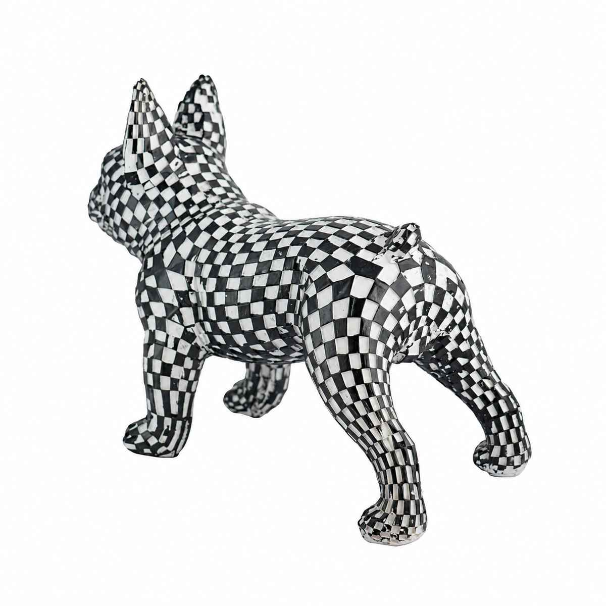Black & White Checkered French Bulldog