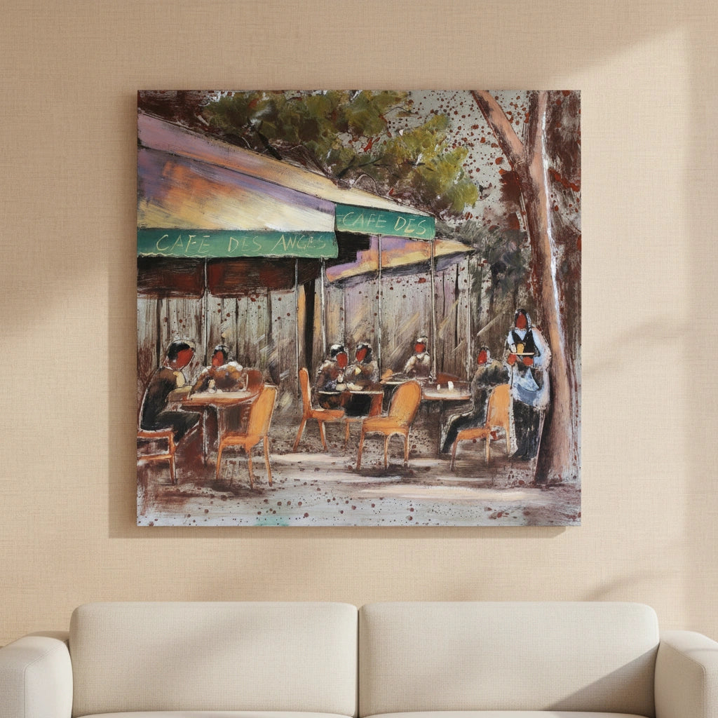 Handcrafted Parisian Street Life Wall Art