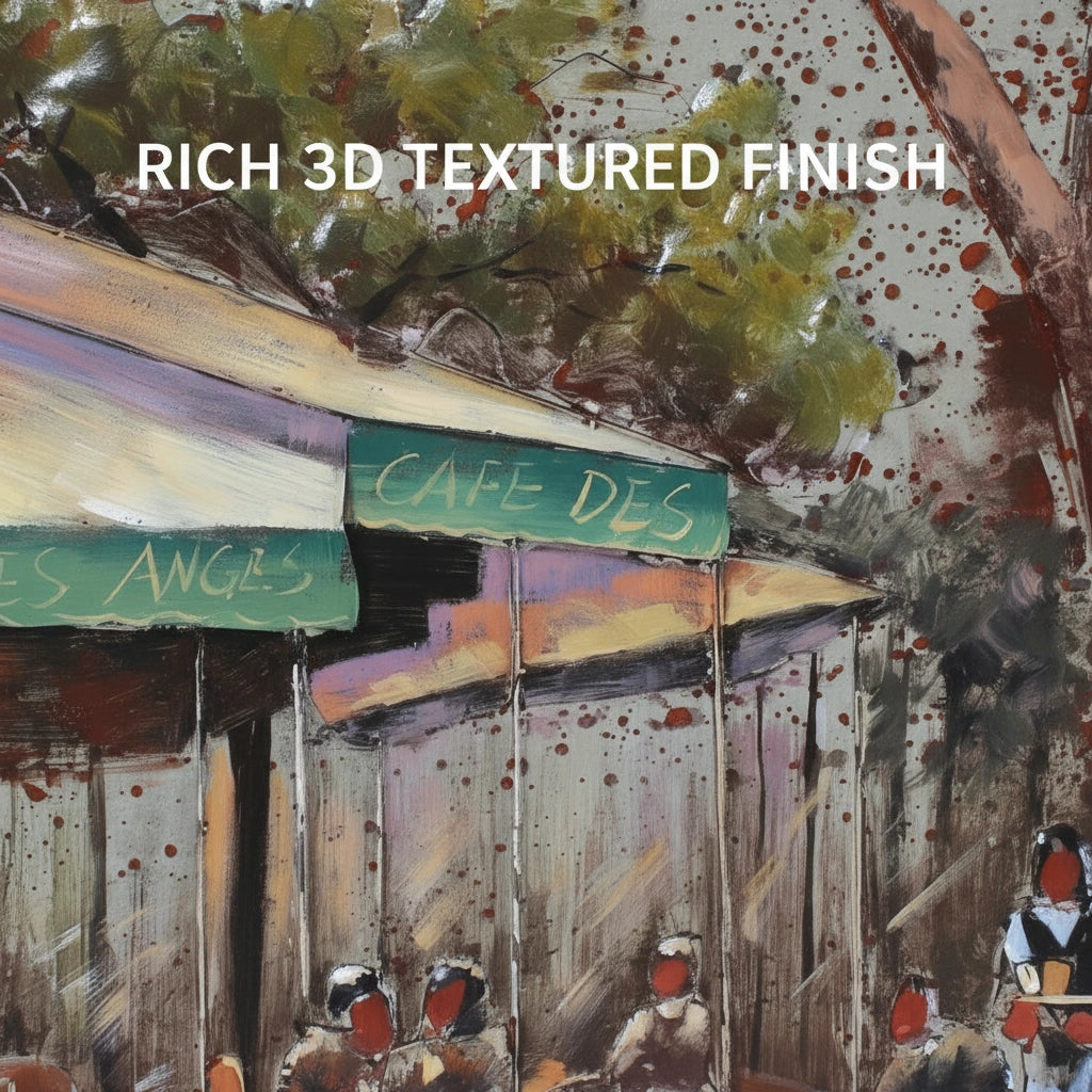 Handcrafted Parisian Street Life Wall Art