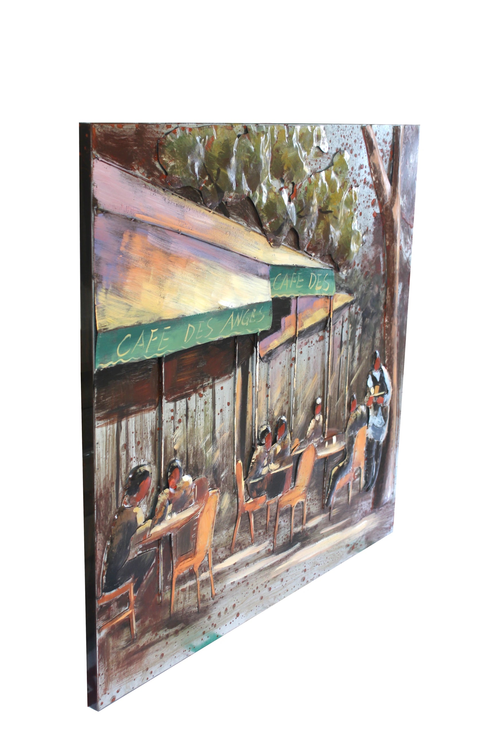 Handcrafted Parisian Street Life Wall Art