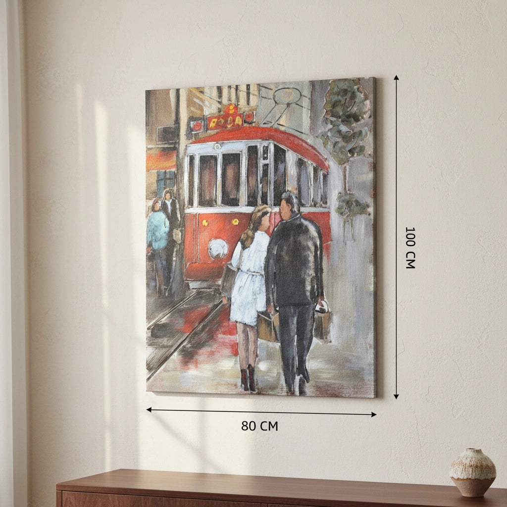 Retro Urban Street Scene Wall Decor