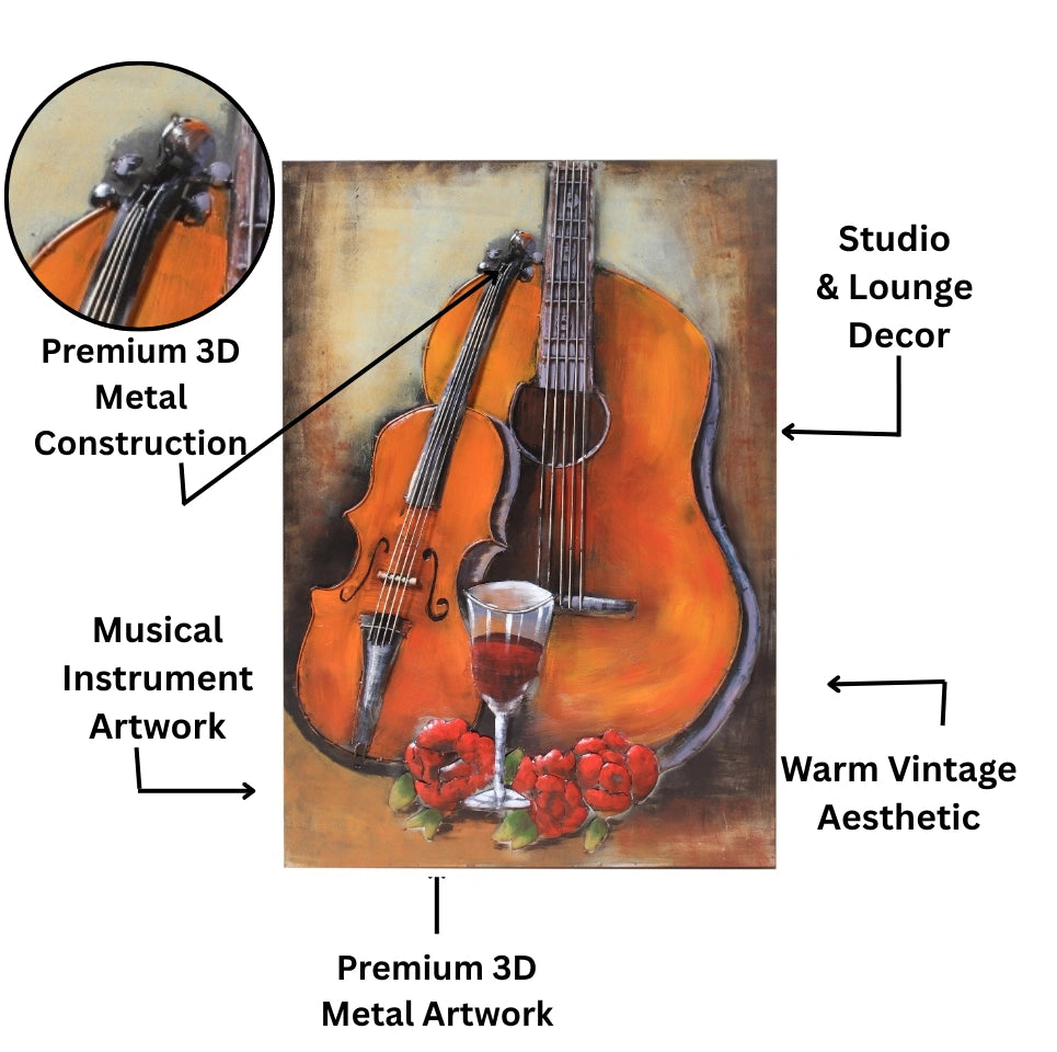 Musical Harmony 3D Metal Wall Art