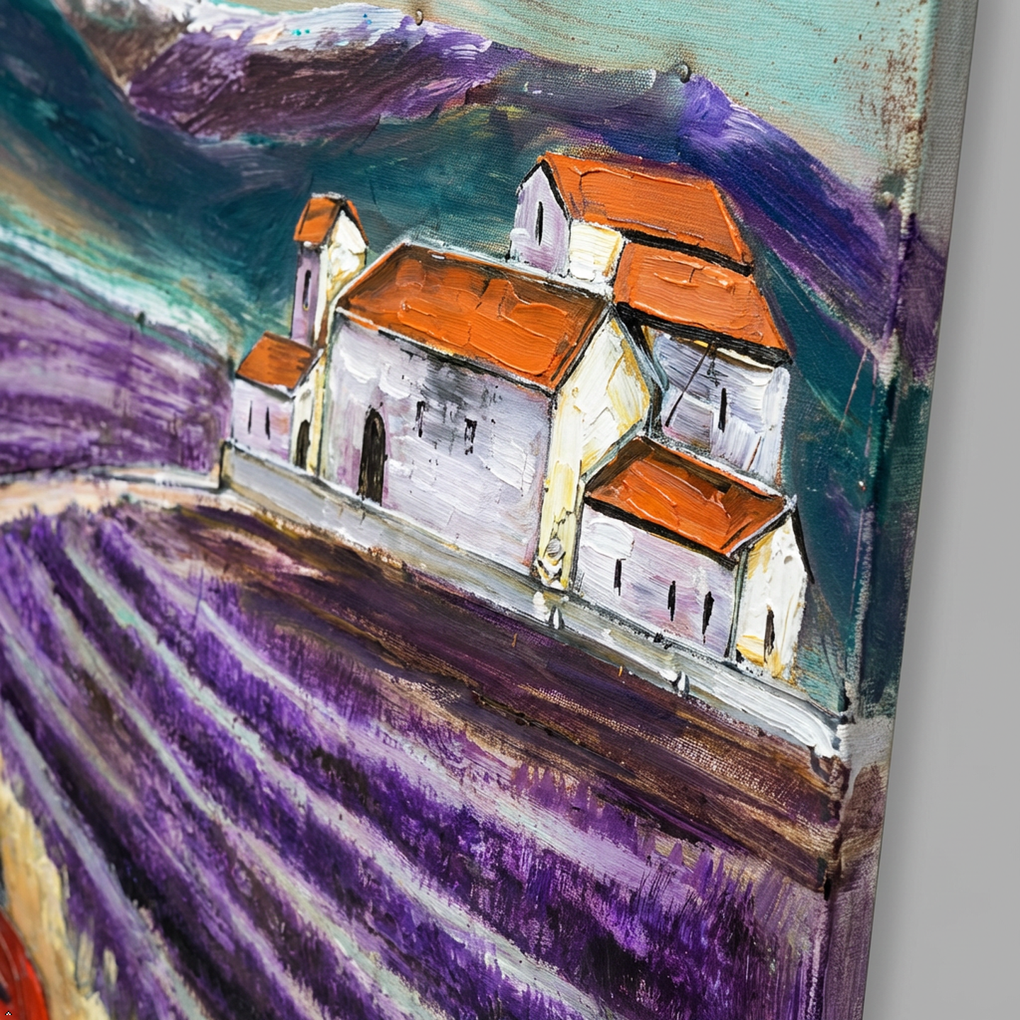Lavender Fields Road Trip Metal Wall Art