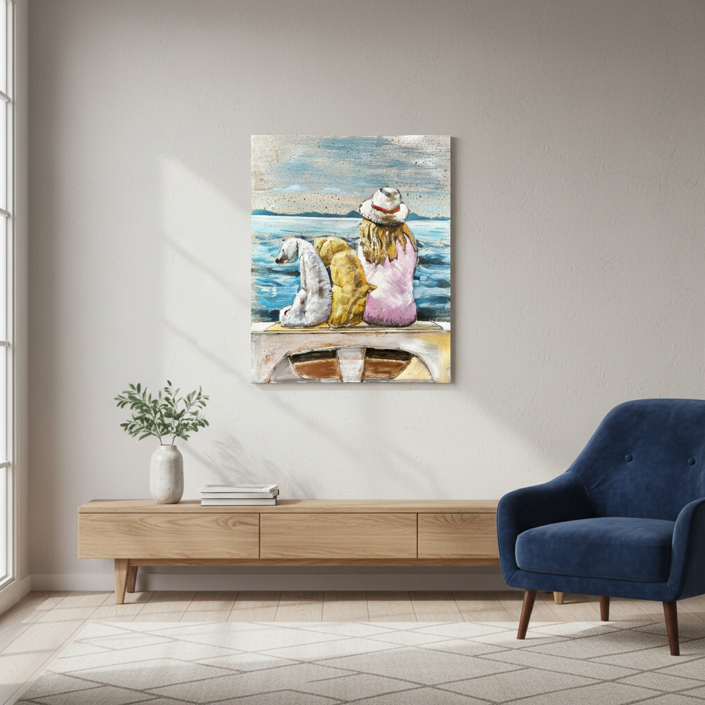 Seaside Best Friends Metal Wall Art
