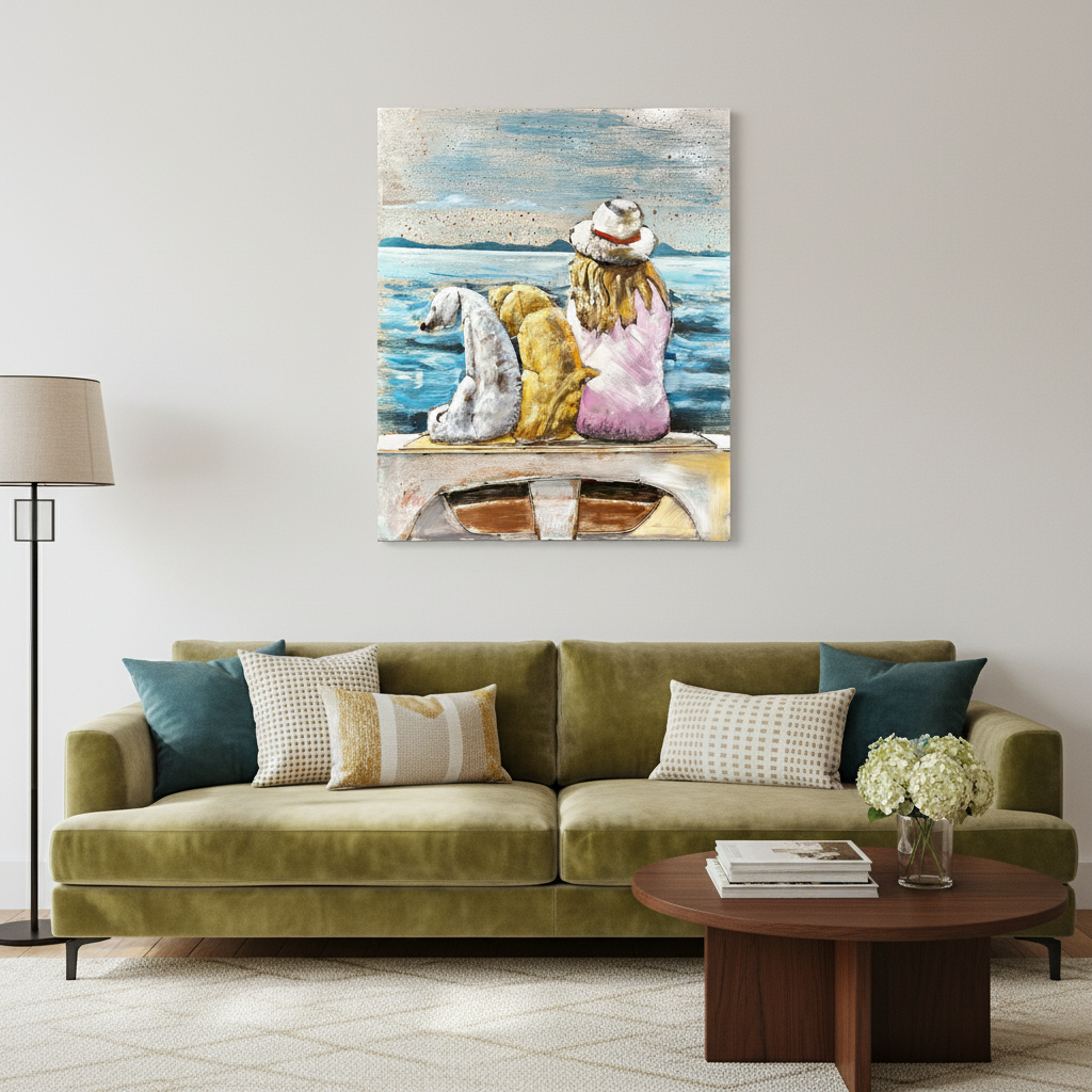 Seaside Best Friends Metal Wall Art