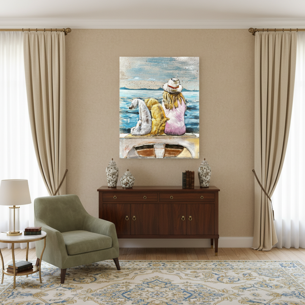 Seaside Best Friends Metal Wall Art