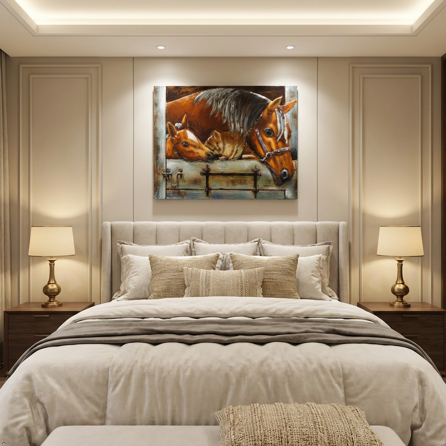Stable Companions Metal Wall Art