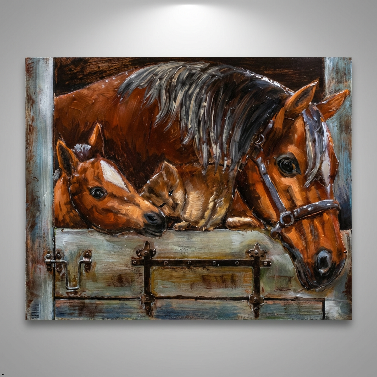 Stable Companions Metal Wall Art