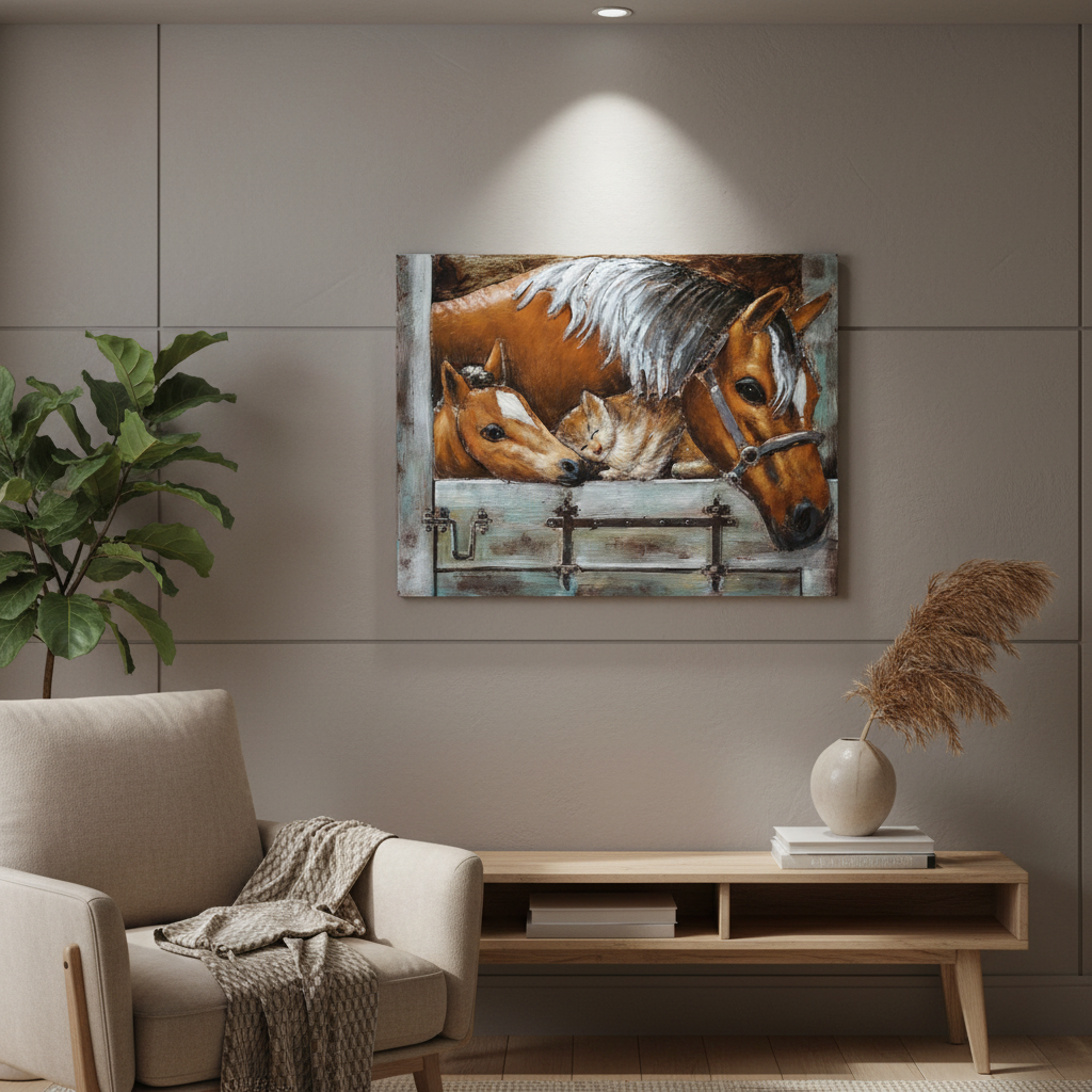 Stable Companions Metal Wall Art