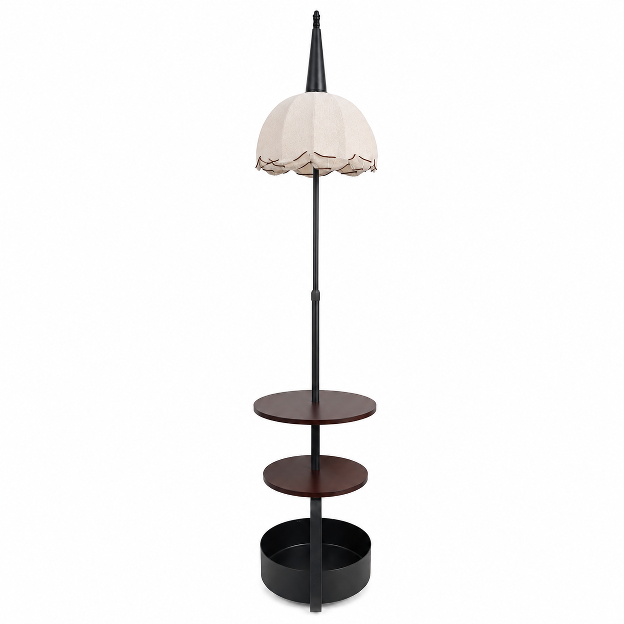 Elare Arc Floor Lamp with Side Table