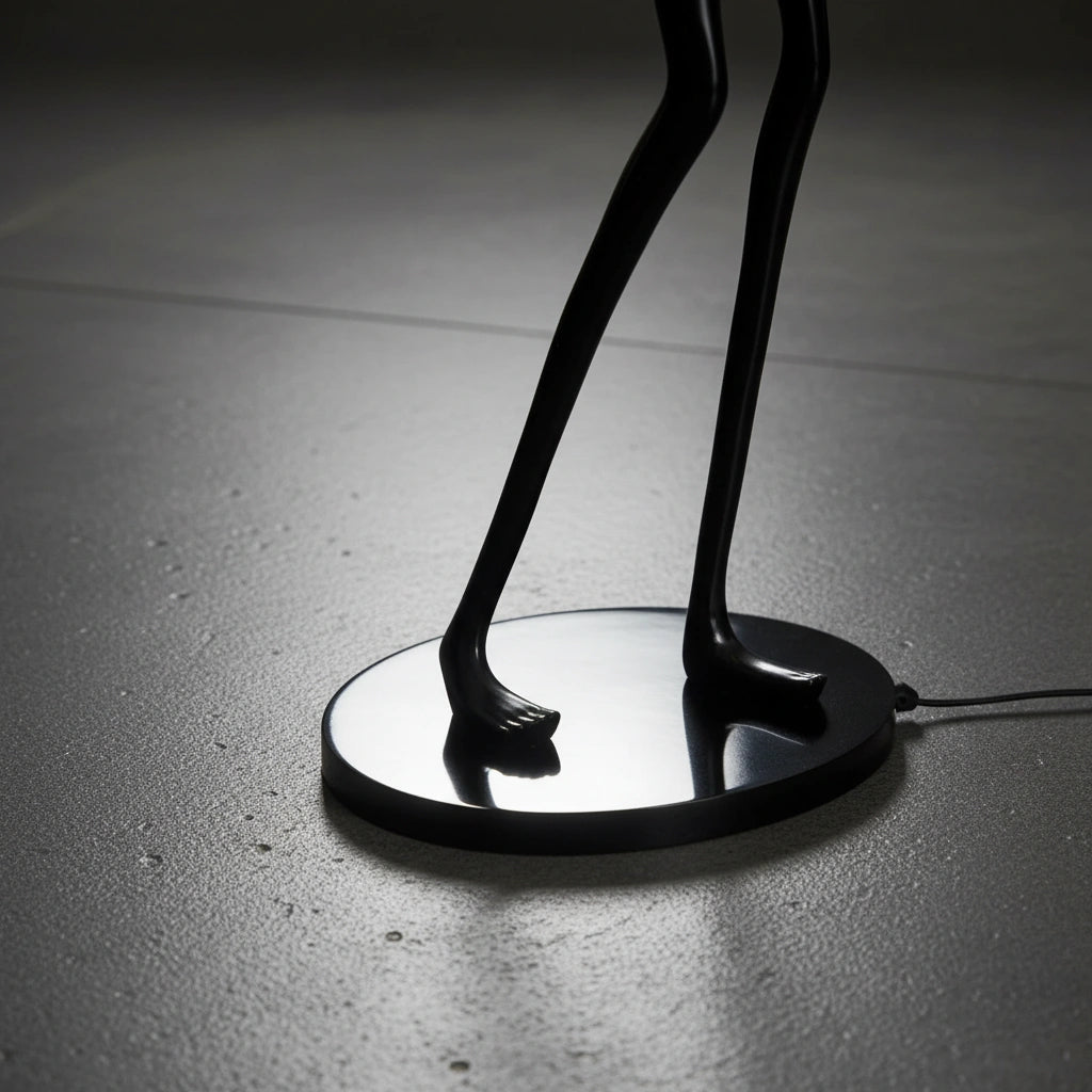 Noir Orbit Sculpture Floor Lamp