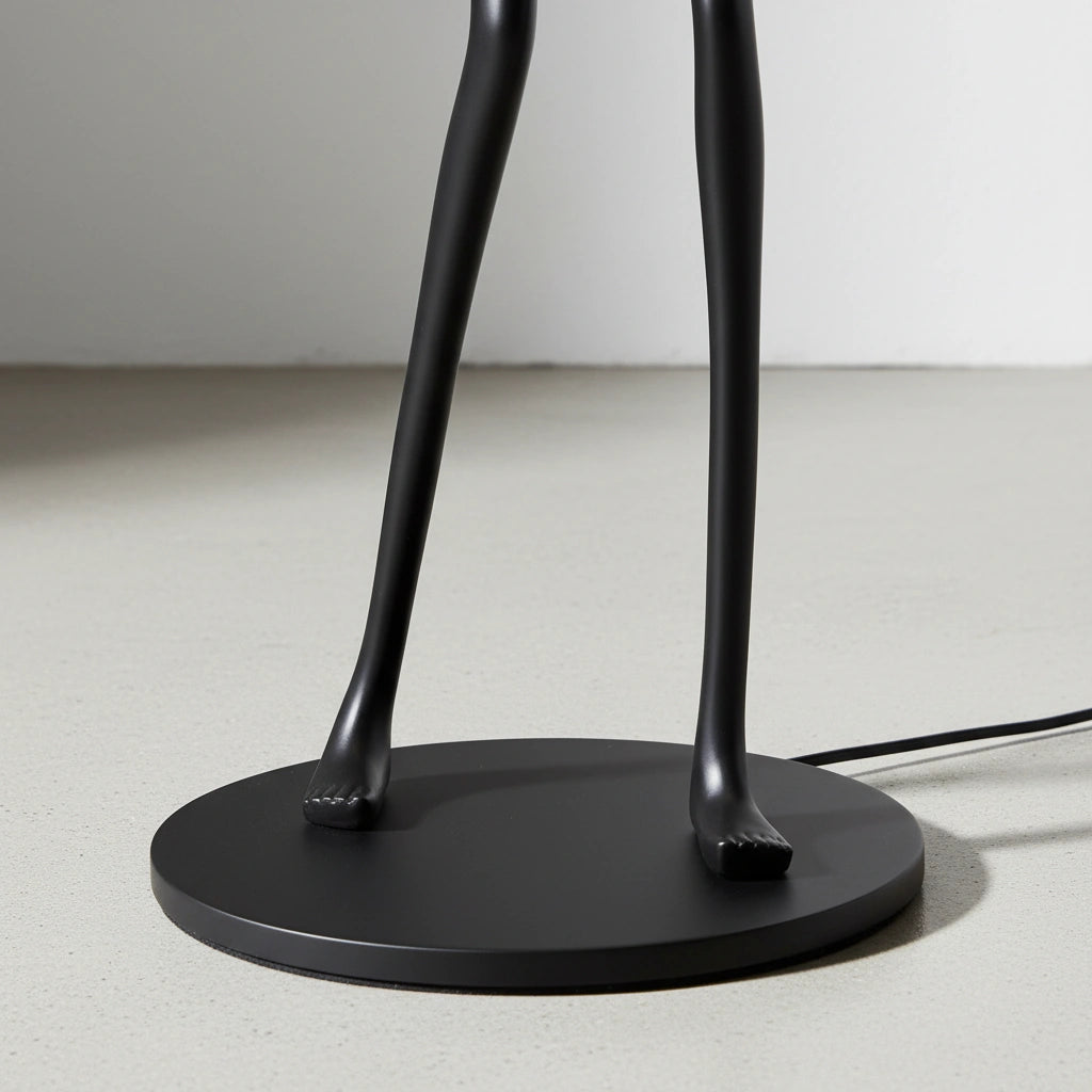 Modern Sculpture Floor Lamp with Frosted Globe Lights