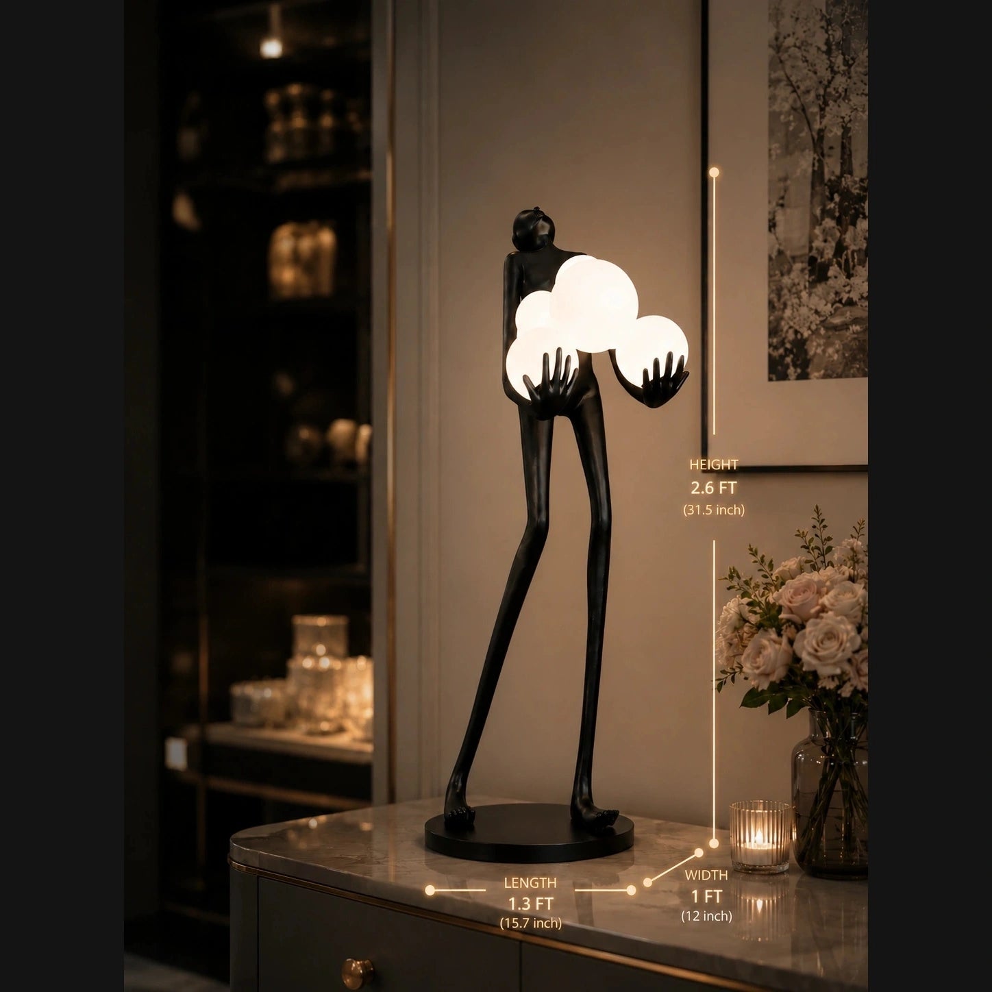 Artistic Orb Table Lamp