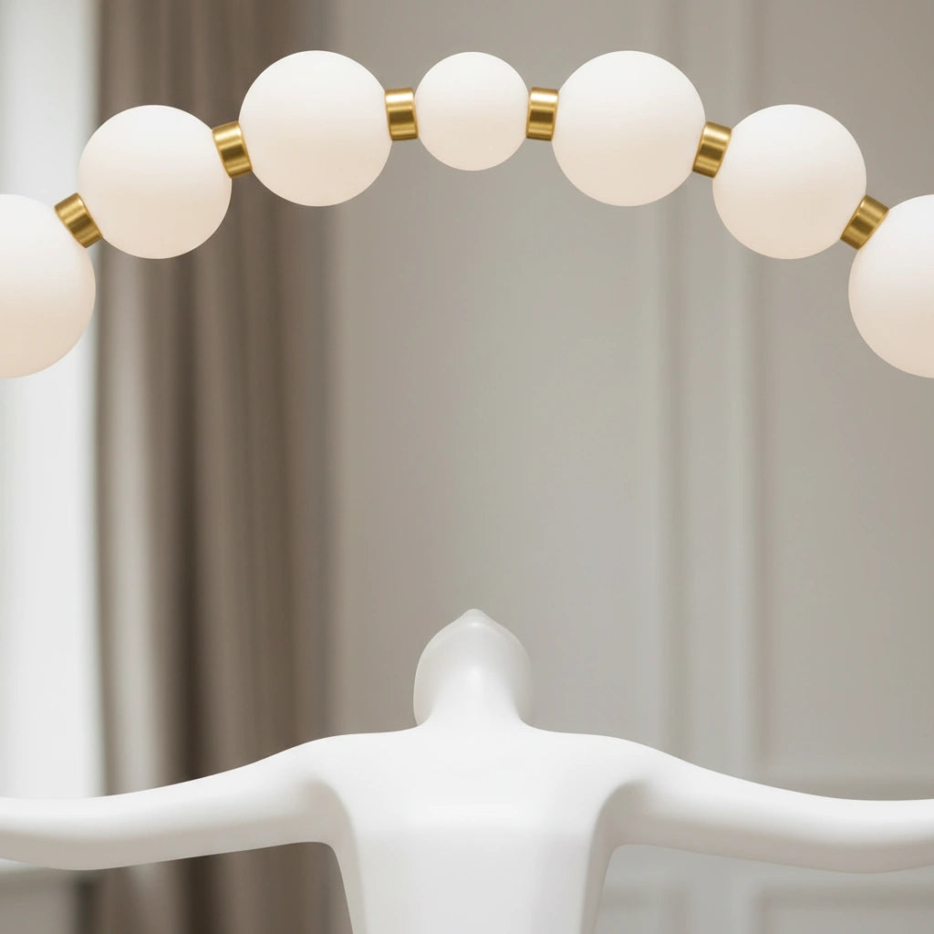 Modern Sculpture Floor Lamp with Globe Lights