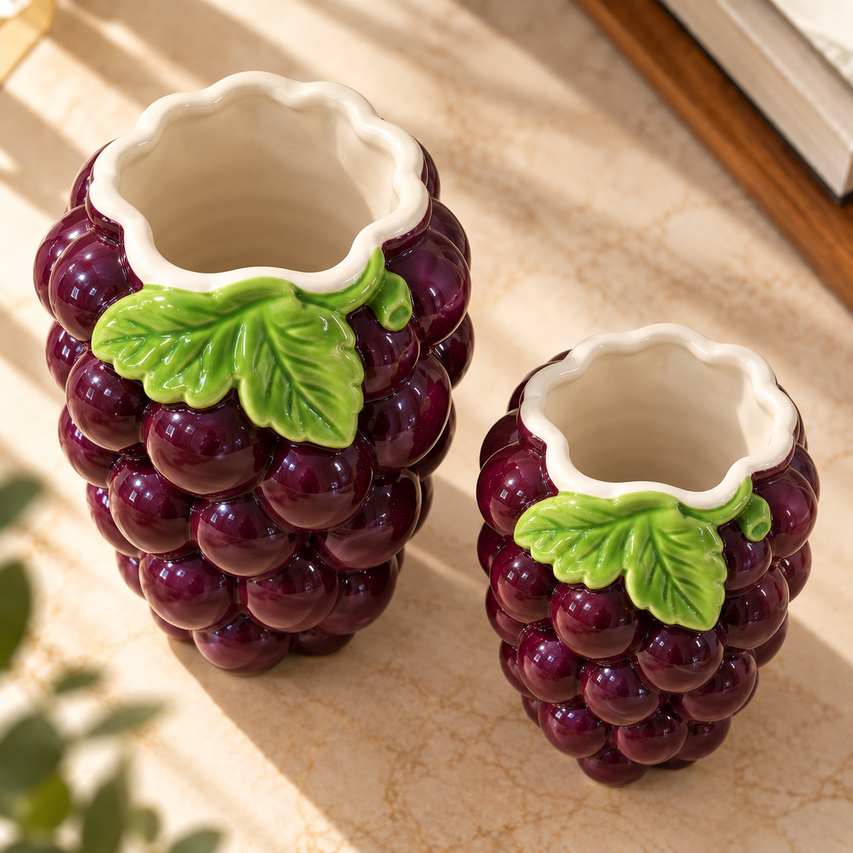 Ceramic Blackberry Shaped Decorative Vase