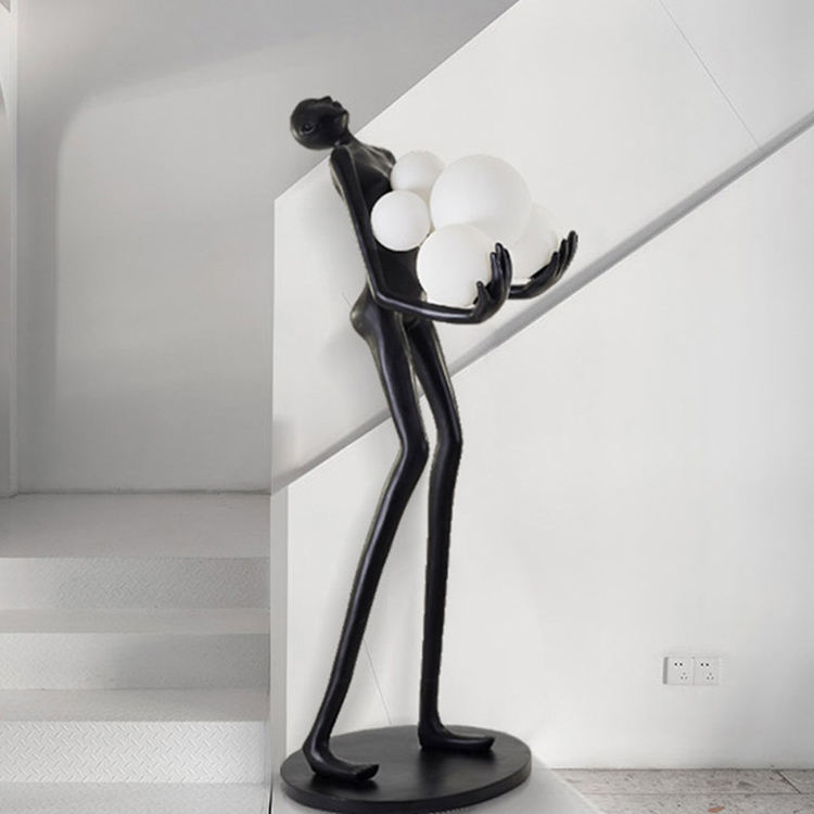 Sculpture with Frosted Lights